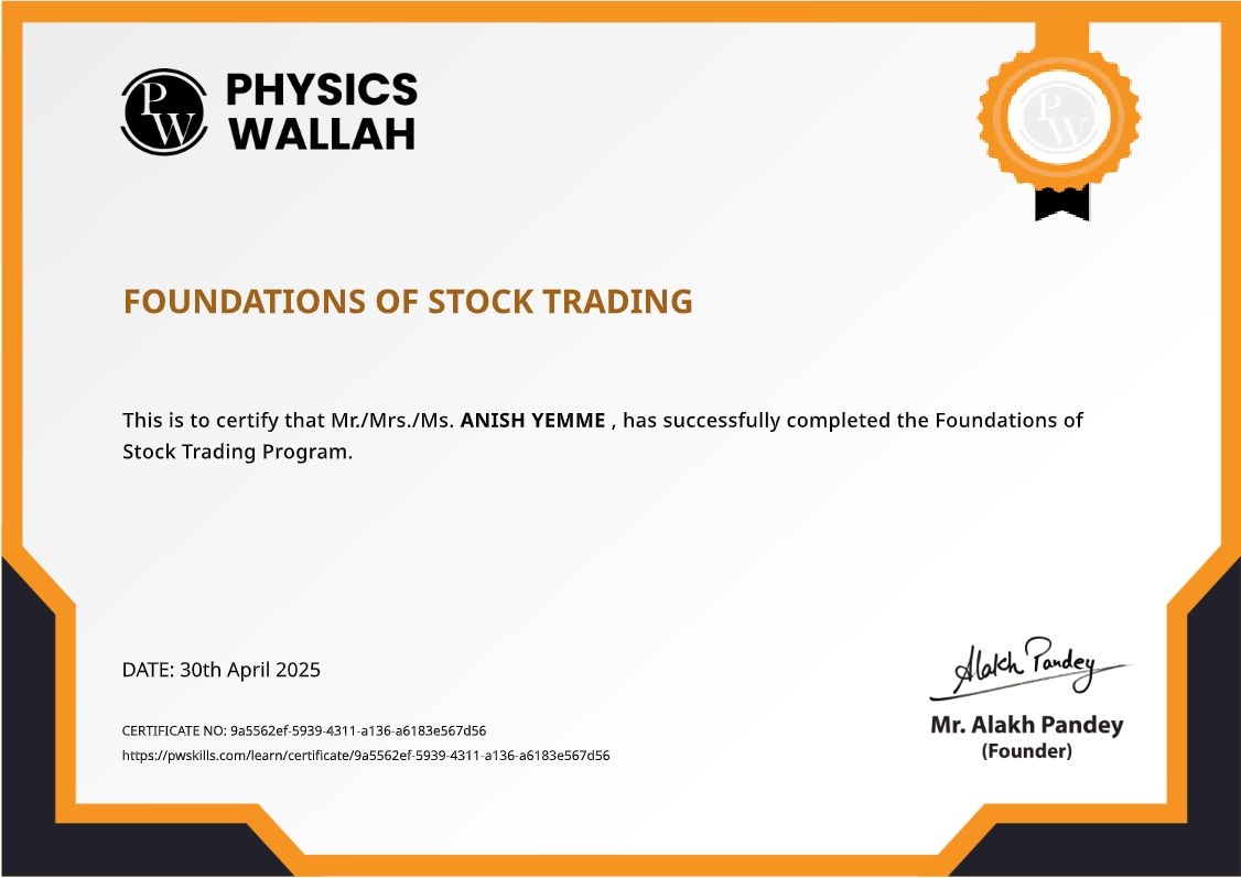 Foundations of Stock Trading